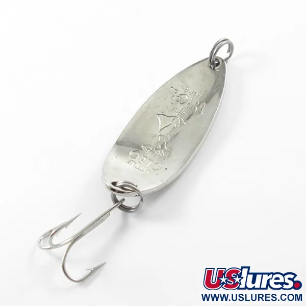 Vintage  Seneca Little Cleo (Hula Girl), 2/3oz Blue / Nickel fishing spoon #1795