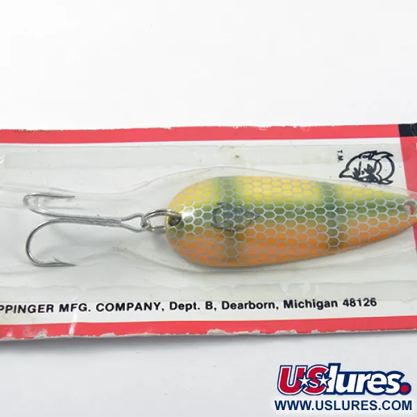  Eppinger Dardevle Imp, 2/5oz Yellow / Green / Orange fishing spoon #1807