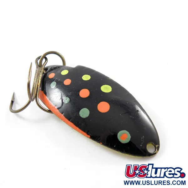 Vintage   Thomas Buoyant, 3/16oz Black / Yellow / Red / Green fishing spoon #1823