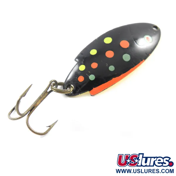 Vintage   Thomas Buoyant, 3/16oz Black / Yellow / Red / Green fishing spoon #1823