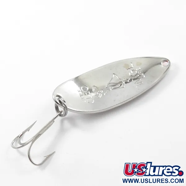 Vintage  Seneca Little Cleo (Hula Girl), 1/2oz Nickel / Orange fishing spoon #1828