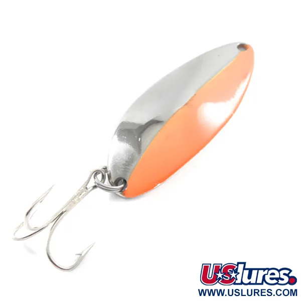 Vintage  Seneca Little Cleo (Hula Girl), 1/2oz Nickel / Orange fishing spoon #1828