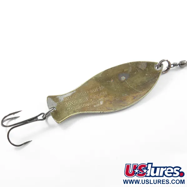 Vintage  Nebco Bayfield spoon, 3/4oz Nickel / Brass fishing spoon #1839