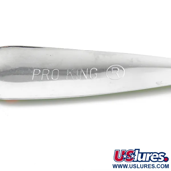Vintage   Pro King, 2/5oz Fluorescent Green / Orange fishing spoon #1851