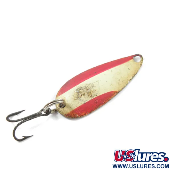 Vintage  Eppinger Dardevle Midget Trout, 3/32oz Red / White / Nickel fishing spoon #1856