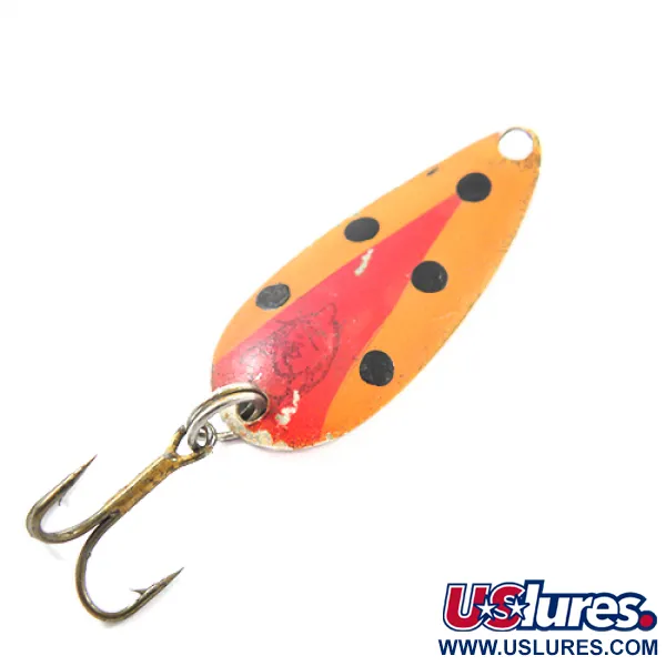 Vintage  Eppinger Dardevle Midget Trout, 3/32oz Red / Orange / Black / Nickel fishing spoon #1857