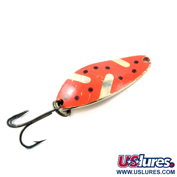 Vintage  Seneca Little Cleo, 1/4oz Red / Gold fishing spoon #1860