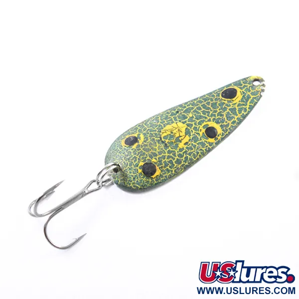Vintage  Eppinger Dardevle Imp, 2/5oz Frog / Nickel fishing spoon #1869