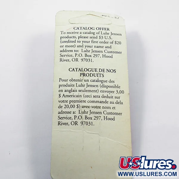  Luhr Jensen Krocodile Die #3, 1/3oz Nickel fishing spoon #1887