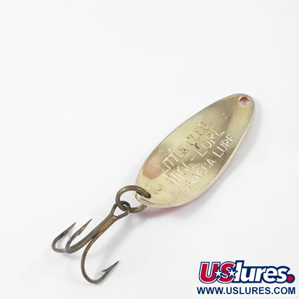 Vintage  Seneca Little Cleo, 1/4oz Red / Gold fishing spoon #1896