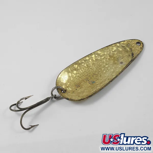 Vintage  Eppinger Dardevle Dardevlet , 3/4oz Crystal (Golden Scale) discontinued fishing spoon #1897