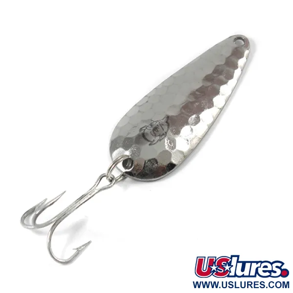 Vintage  Eppinger Dardevle Imp, 2/5oz Hammered Nickel fishing spoon #1900