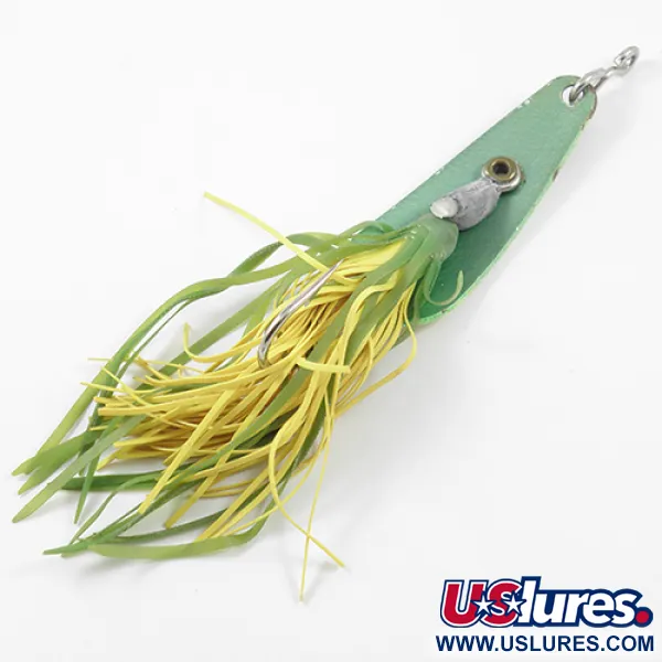 Vintage  Northland tackle Weedless Jaw-Breaker, 1/2oz Frog Green  fishing spoon #1919