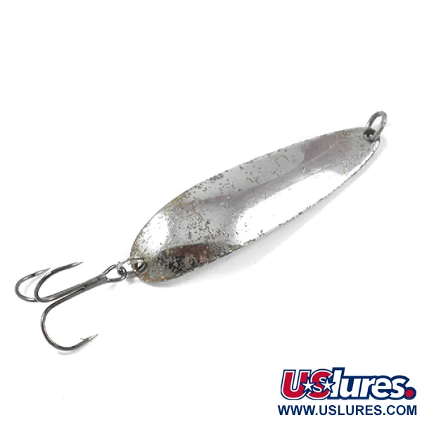 Vintage  Luhr Jensen Krocodile Die #5, 1oz Nickel fishing spoon #1932