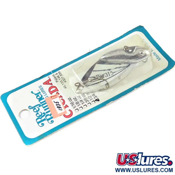   Reef Runner Cicada, 3/4oz Nickel fishing spoon #1935