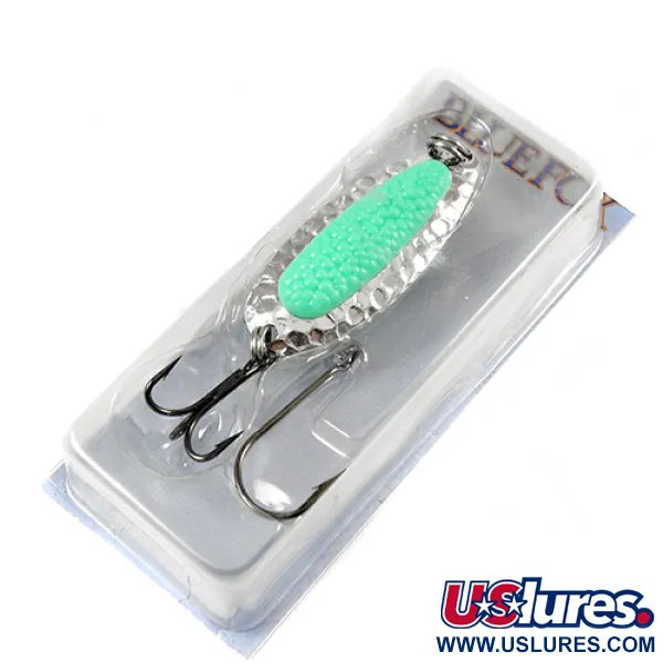   Blue Fox Pixee , 1/2oz Nickel / Green fishing spoon #1940