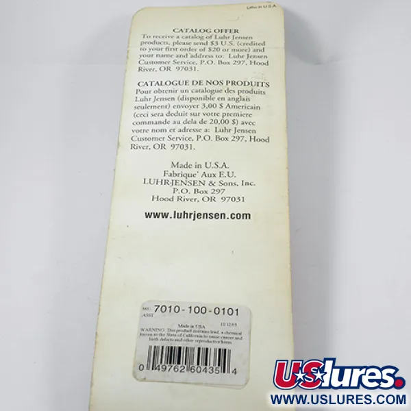  Luhr Jensen Krocodile Die #6, 2 1/4oz Nickel fishing spoon #1959