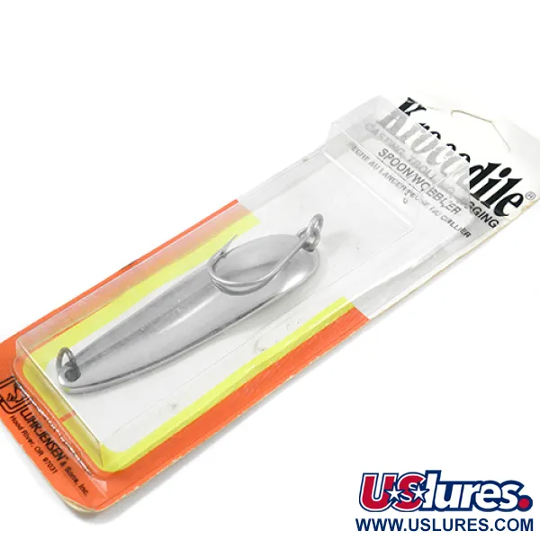  Luhr Jensen Krocodile Die #6, 2 1/4oz Nickel fishing spoon #1959