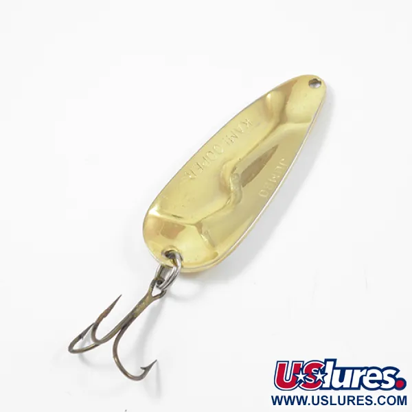 Vintage  Acme Kamlooper Jumbo, 2/3oz Red / White / Nickel / Gold fishing spoon #1966