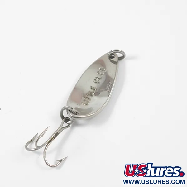 Vintage  Seneca Little Cleo, 3/16oz Nickel / Green fishing spoon #1967