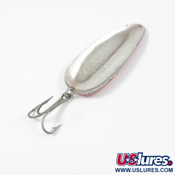 Vintage  Eppinger Dardevle Dardevlet, 3/4oz Red / White / Nickel fishing spoon #1968