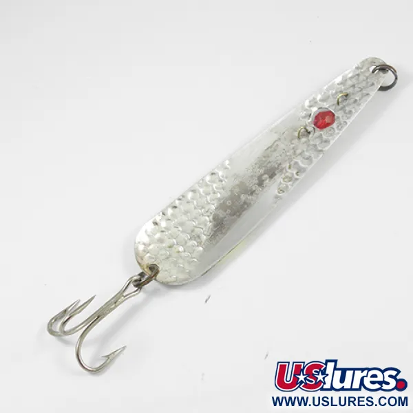 Vintage  Eppinger Red Eye Evil Eye, 2/3oz Silver (Silver plated) / Red / Yellow fishing spoon #1981