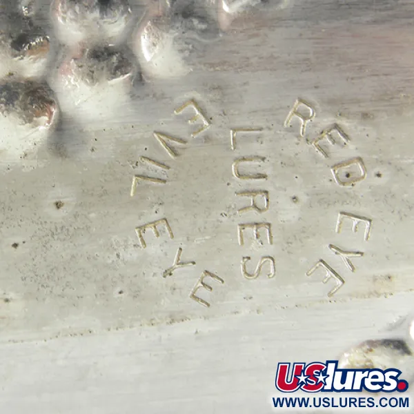 Vintage  Eppinger Red Eye Evil Eye, 2/3oz Silver (Silver plated) / Red / Yellow fishing spoon #1981