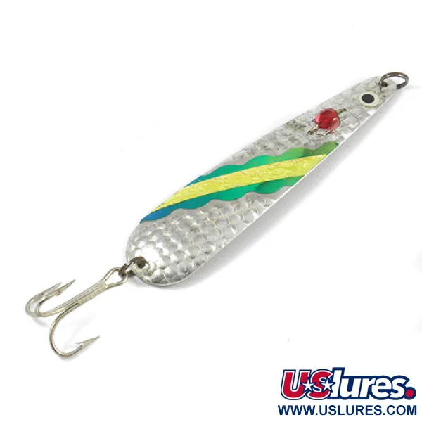 Vintage  Eppinger Red Eye Evil Eye, 2/3oz Silver (Silver plated) / Red / Yellow fishing spoon #1981