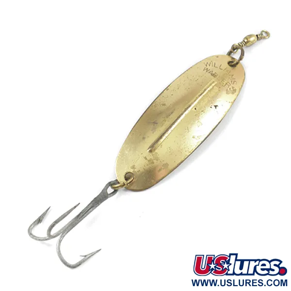 Vintage   Williams Wabler, 1/2oz Gold fishing spoon #1987