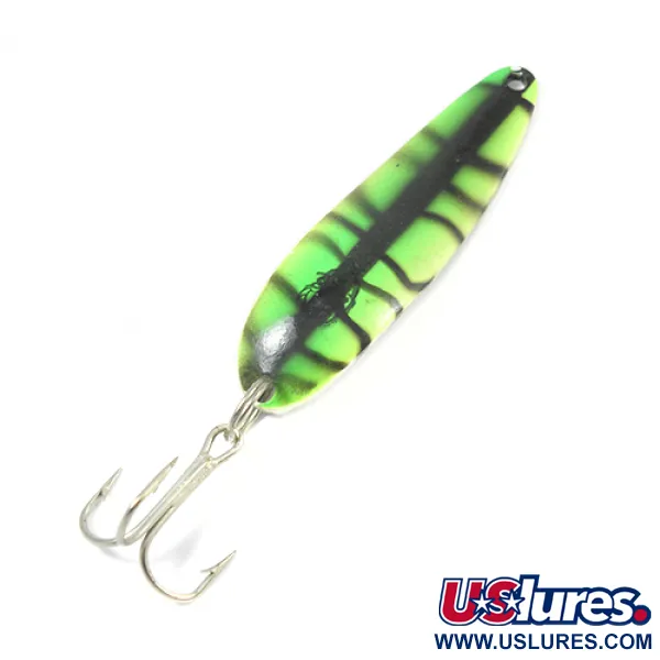 Vintage  Eppinger Dardevle Cop-E-Cat 7400, 1/2oz Frog Green / Nickel fishing spoon #1995