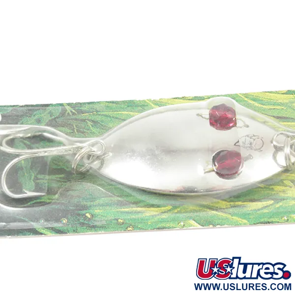  Eppinger Red Eye Wiggler, 1oz Nickel / Red Eyes fishing spoon #1999