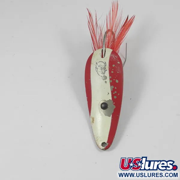 Vintage  Eppinger Weedless Dardevle Imp, 2/5oz Red / White / Nickel fishing spoon #2010