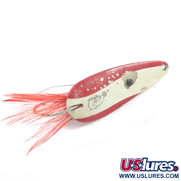 Vintage  Eppinger Weedless Dardevle Imp, 2/5oz Red / White / Nickel fishing spoon #2010