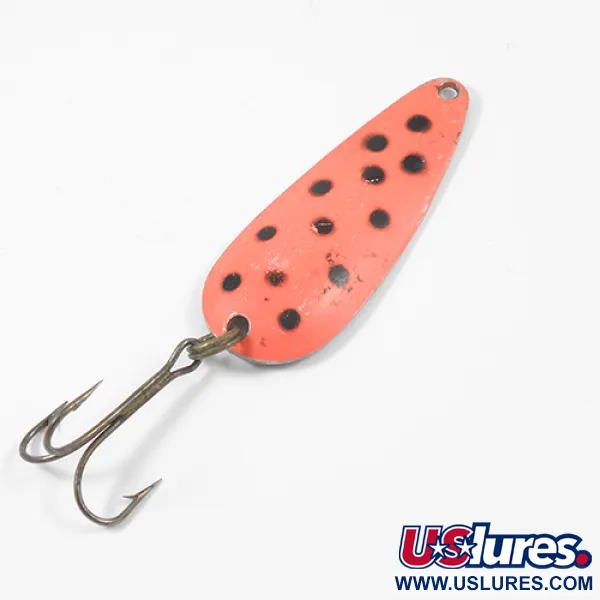 Vintage  Nebco Aqua Spoon, 1/3oz Red / Black / Nickel fishing spoon #2021