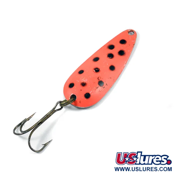 Vintage  Nebco Aqua Spoon, 1/3oz Red / Black / Nickel fishing spoon #2021