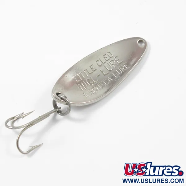Vintage  Seneca Little Cleo, 1/4oz Nickel fishing spoon #2022