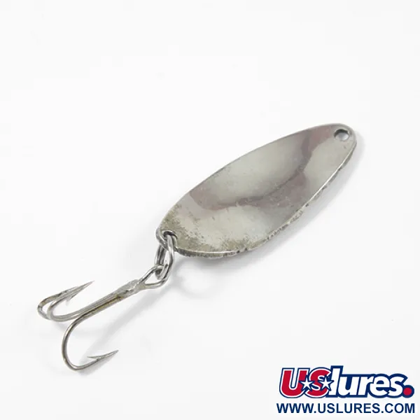Vintage  Seneca Little Cleo, 1/4oz Nickel / Blue fishing spoon #2023