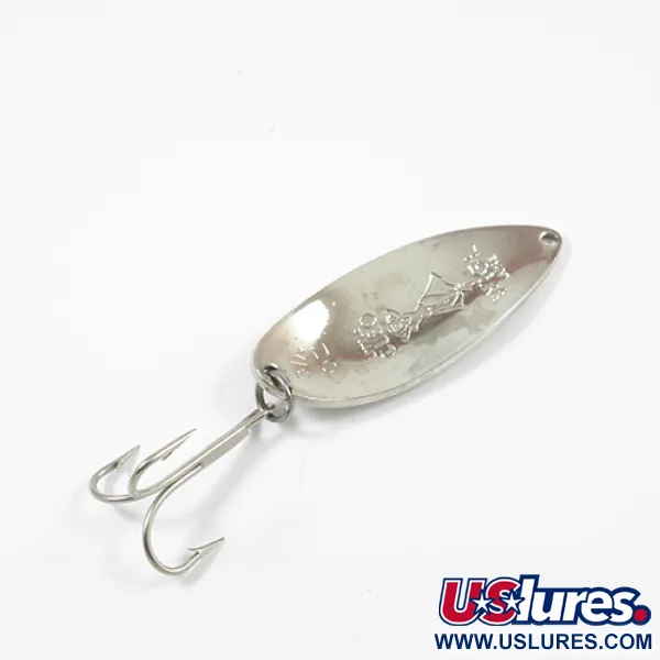 Vintage  Seneca Little Cleo (Hula Girl), 3/4oz Nickel / Orange fishing spoon #2027