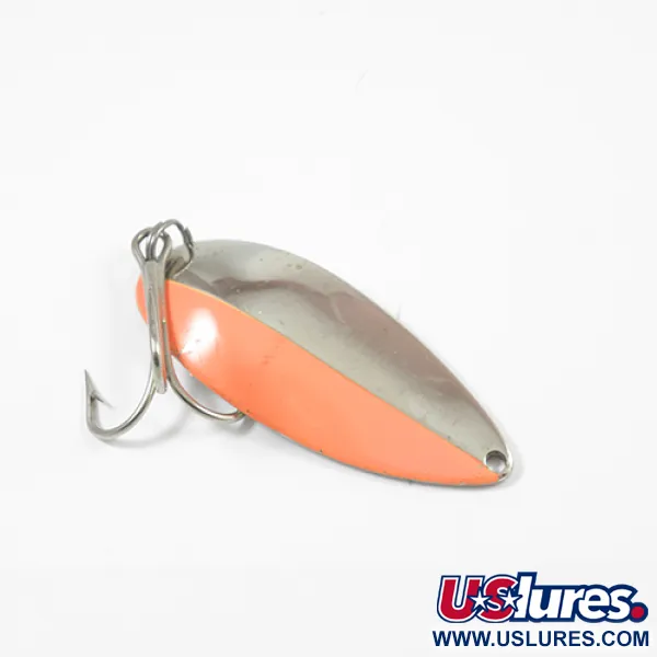 Vintage  Seneca Little Cleo (Hula Girl), 3/4oz Nickel / Orange fishing spoon #2027