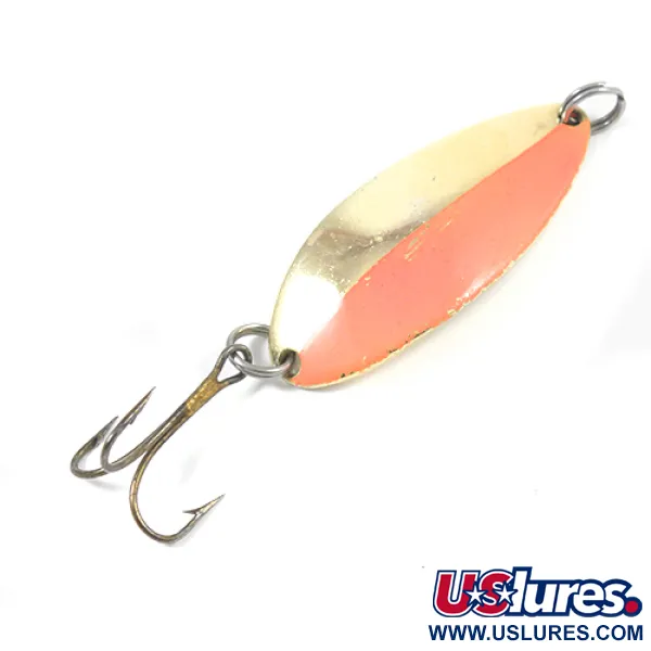 Vintage  Seneca Little Cleo (Hula Girl), 2/3oz Gold / Orange fishing spoon #2031