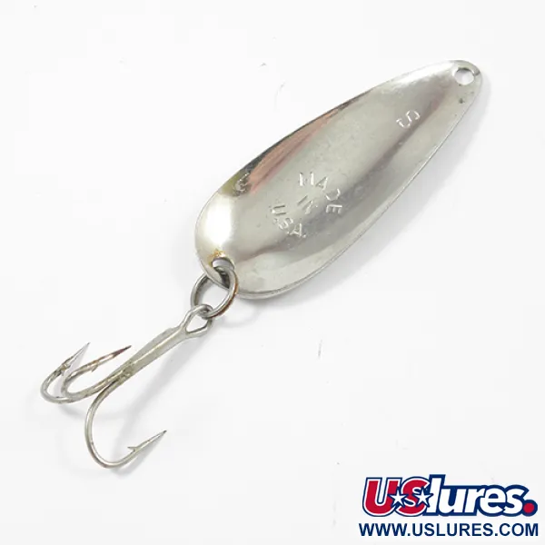 Vintage  Worth Chippewa, 1/3oz Nickel fishing spoon #2034