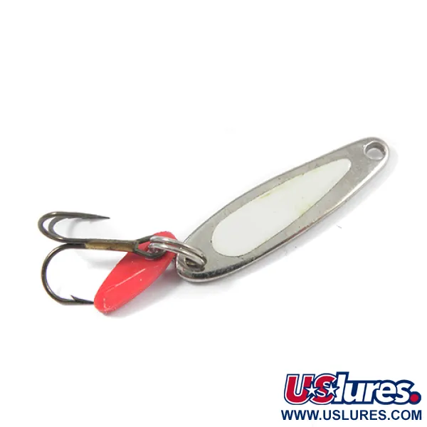 Vintage   Bay de Noc Swedish pimple, 1/16oz Nickel fishing spoon #2040