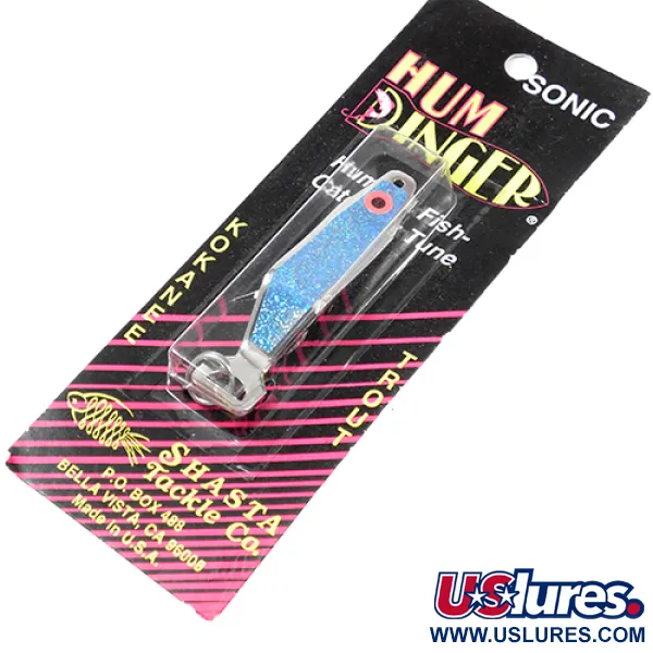  Shasta Tackle Humdinger, 1/2oz Nickel / Blue fishing spoon #2049