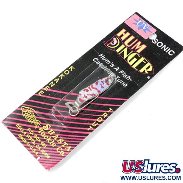  Shasta Tackle Humdinger UV, 1/8oz Red Tiger / Nickel / Red fishing spoon #2050