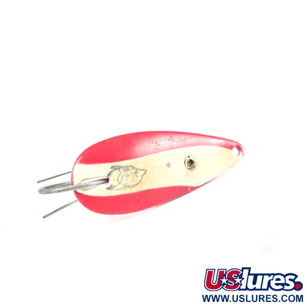 Vintage  Eppinger Weedless Dardevle Spinnie, 1/3oz Red / White / Nickel fishing spoon #2062
