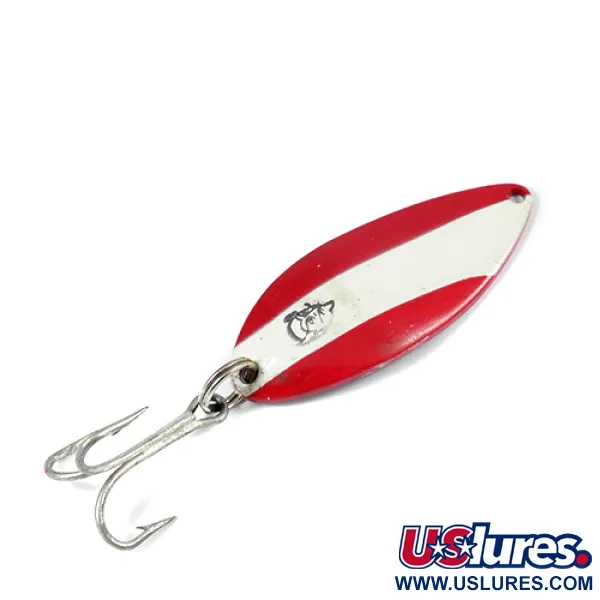 Vintage  Eppinger Dardevle Devle Dog 5500, 3/4oz Red / White / Nickel fishing spoon #2063