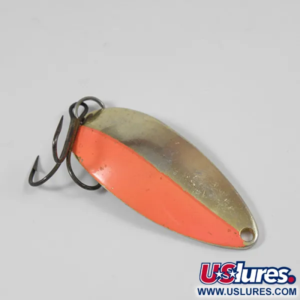Vintage  Seneca Little Cleo (Hula Girl), 1/2oz Gold / Orange fishing spoon #2066