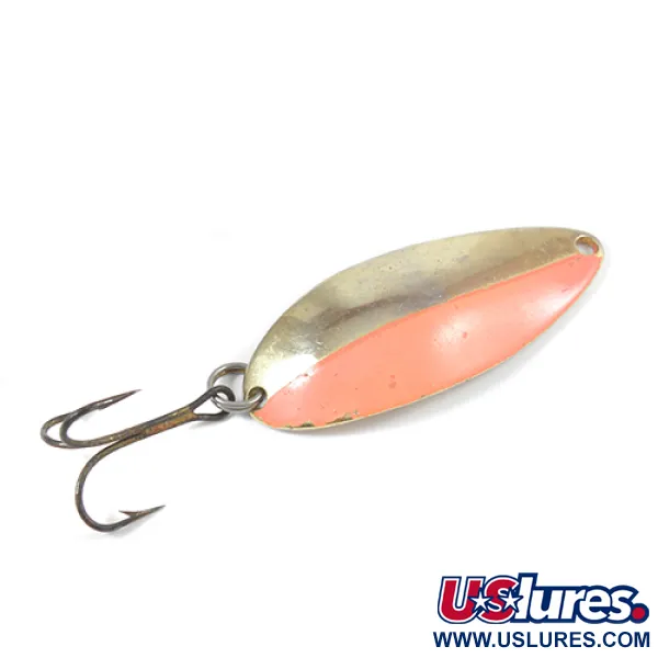 Vintage  Seneca Little Cleo (Hula Girl), 1/2oz Gold / Orange fishing spoon #2066