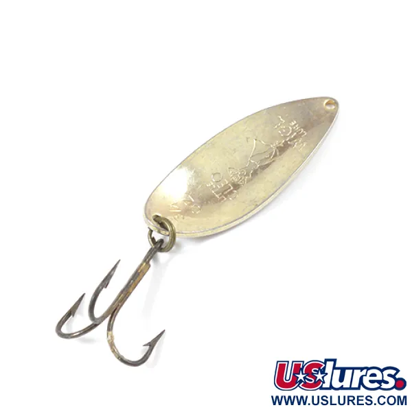 Vintage  Seneca Little Cleo (Hula Girl), 3/4oz Gold / Red fishing spoon #2068