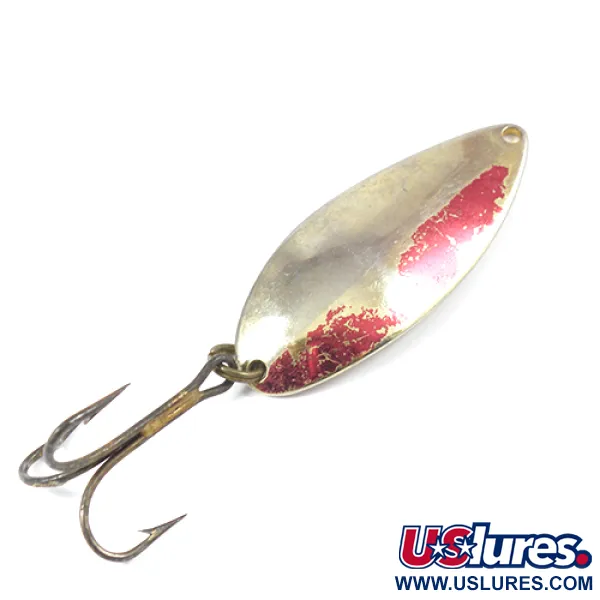 Vintage  Seneca Little Cleo (Hula Girl), 3/4oz Gold / Red fishing spoon #2068